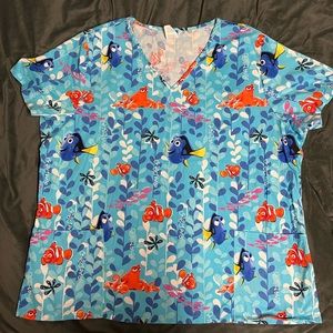 NWOT Disney scrub top Finding Dori